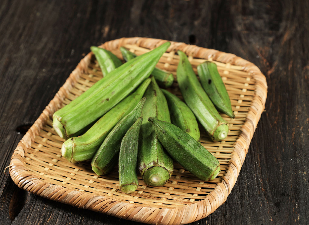 Okra zaden